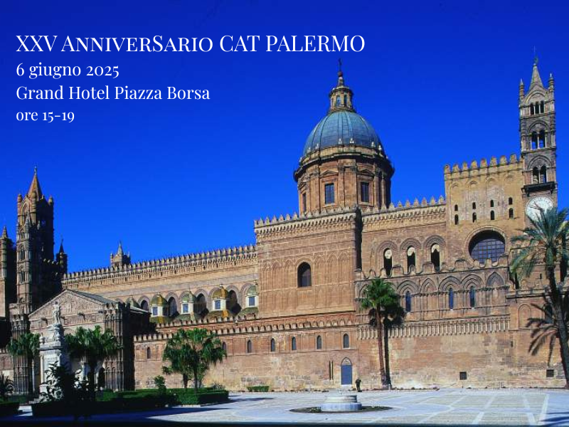 Grafica XXV Anniversario CAT Palermo 6 giugno 2025