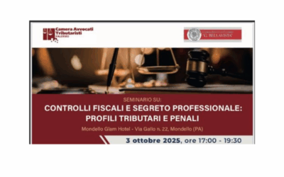 Palermo, 3 ottobre: Controlli fiscali e segreto professionale