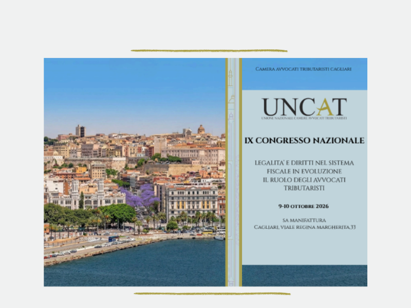 Grafica IX Congresso Uncat Cagliari 0ttobre 2026