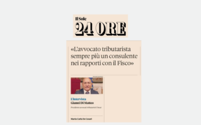 IX Congresso/ Intervista del Sole 24 Ore al Presidente Di Matteo